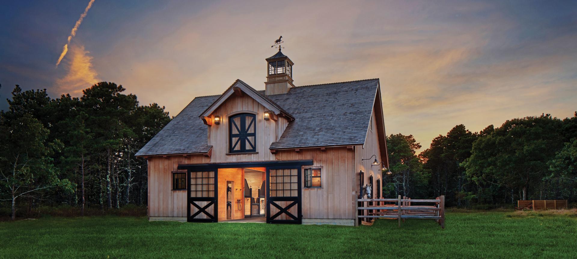 Custom Horse Timber Barn