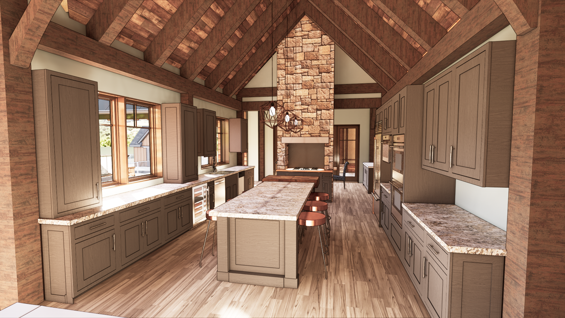 Custom Kitchens created in Design from NEWwoodworks