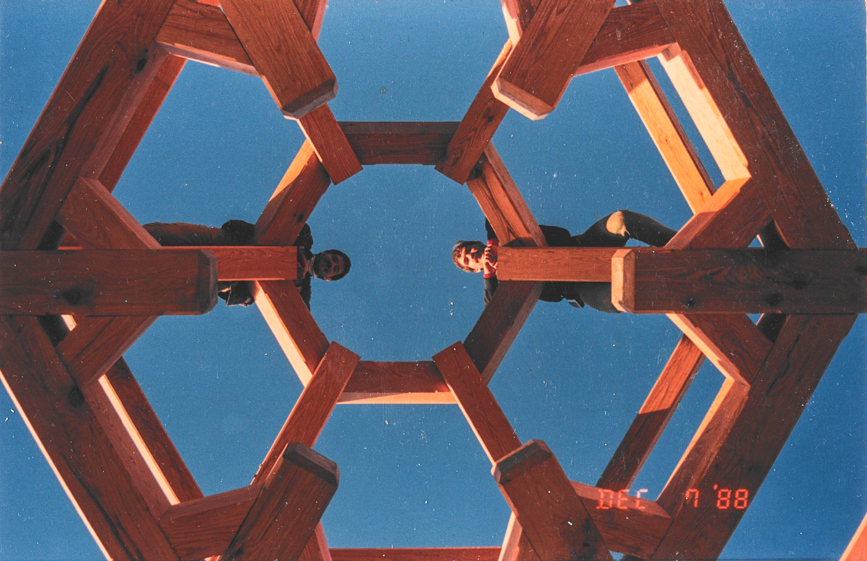 Looking up through the tension ring passed the compression ring.