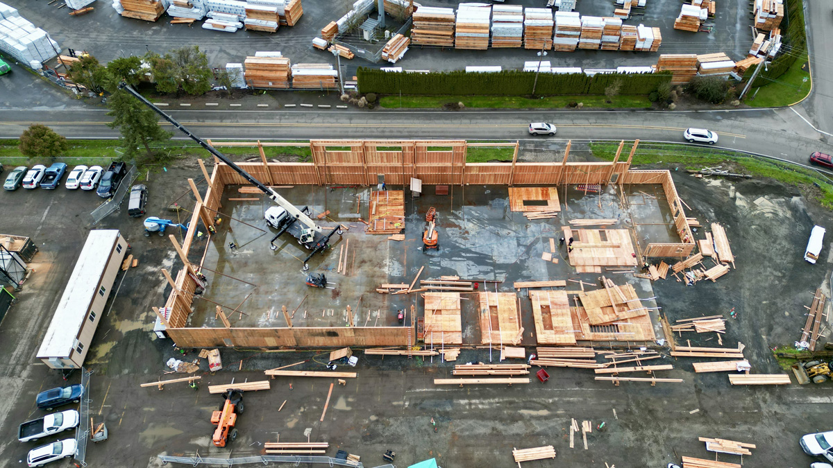 New Energy Works NEWBeamery, the new timber frame and glulam production facility
