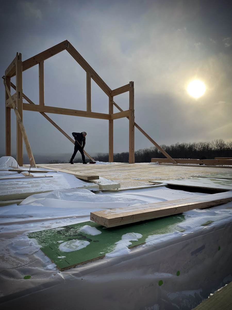 Timber Frame Home in Ithaca NY by New Energy Works