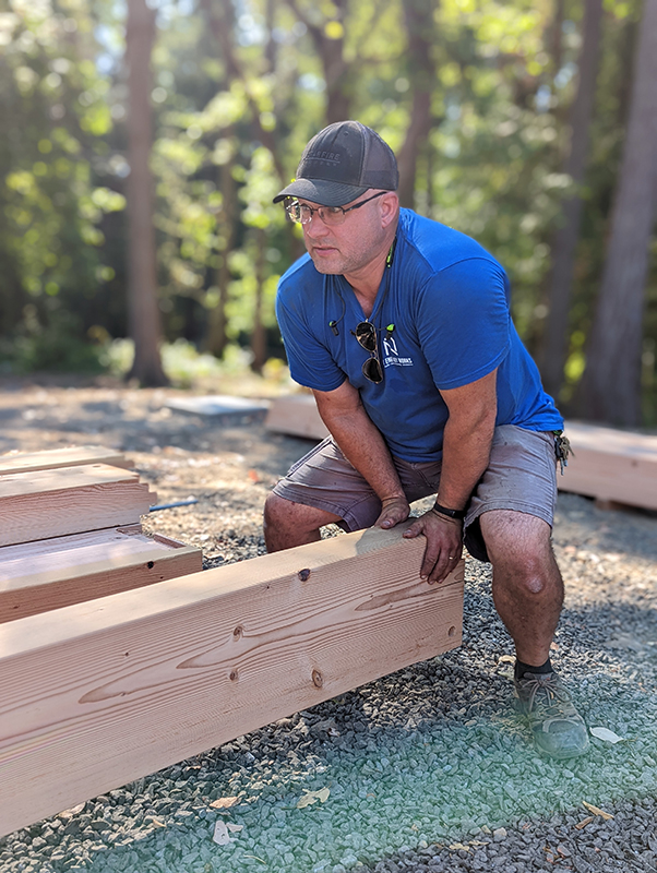 Darren of New Energy Works Timberframers