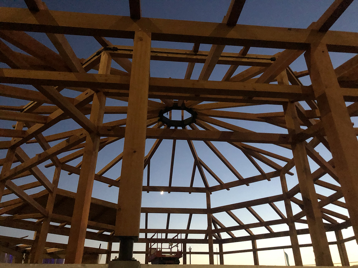 Timber Frame Carousel with New Energy Works and The Buffalo Heritage Carousel,Inc.