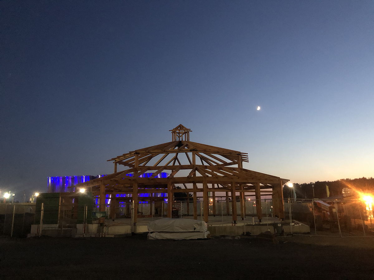 Timber Frame Carousel with New Energy Works and The Buffalo Heritage Carousel,Inc.