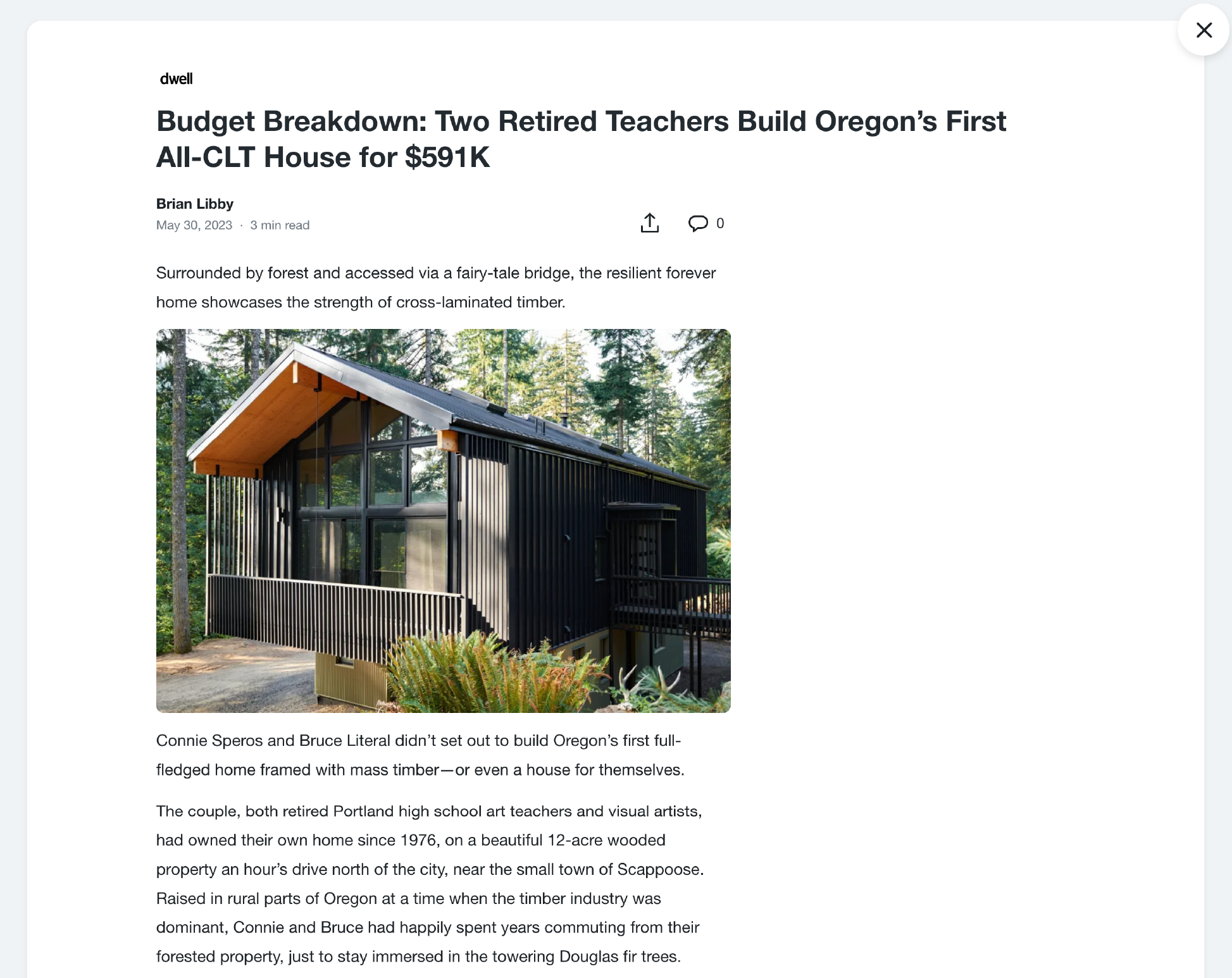 Dwell CLT house
