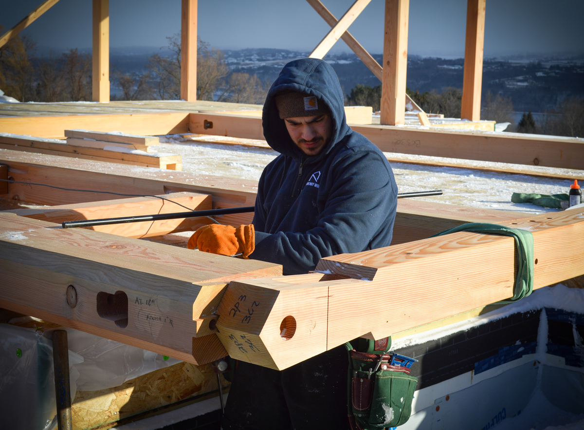 Timber Frame Home in Ithaca NY by New Energy Works