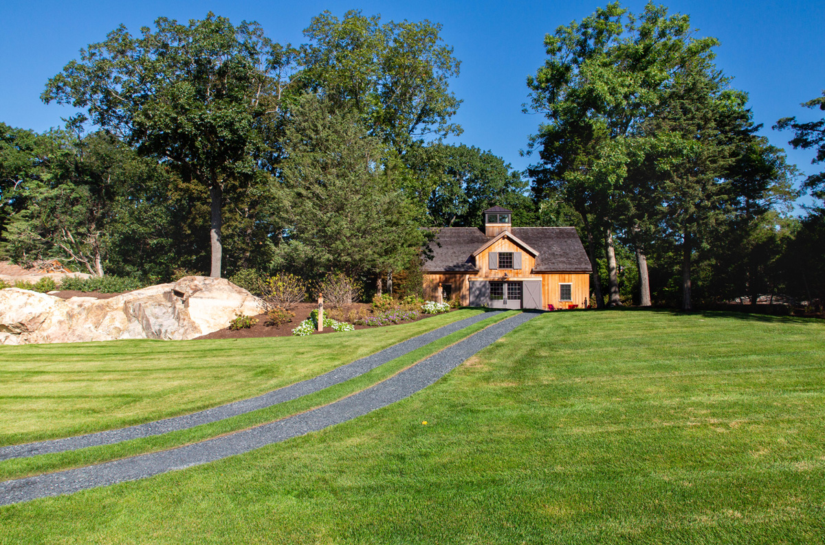 Timber Frame Barn Style Home by Patrick Ahearn Architect and New Energy Works