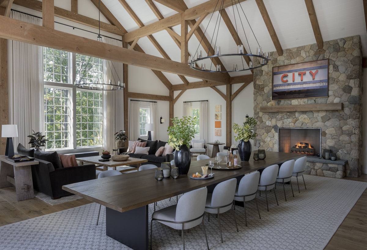 Timber Frame Barn Style Home by Patrick Ahearn Architect and New Energy Works