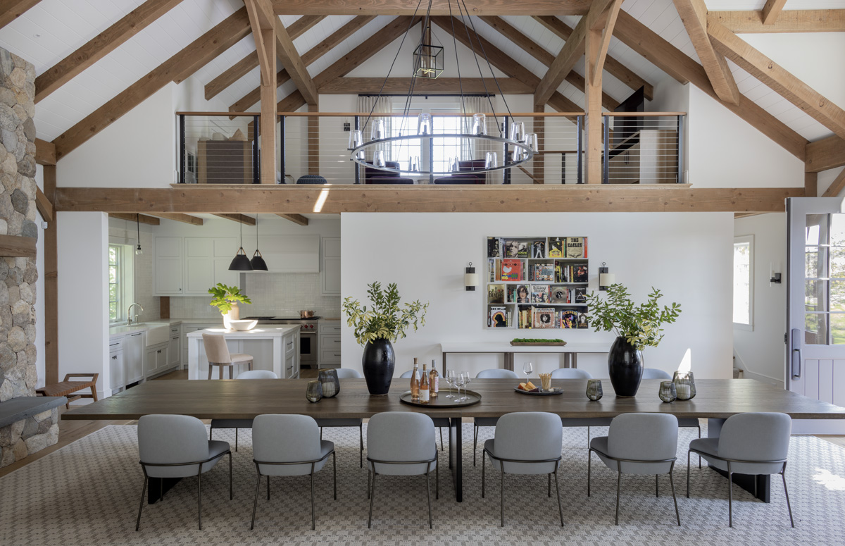 Timber Frame Barn Style Home by Patrick Ahearn Architect and New Energy Works