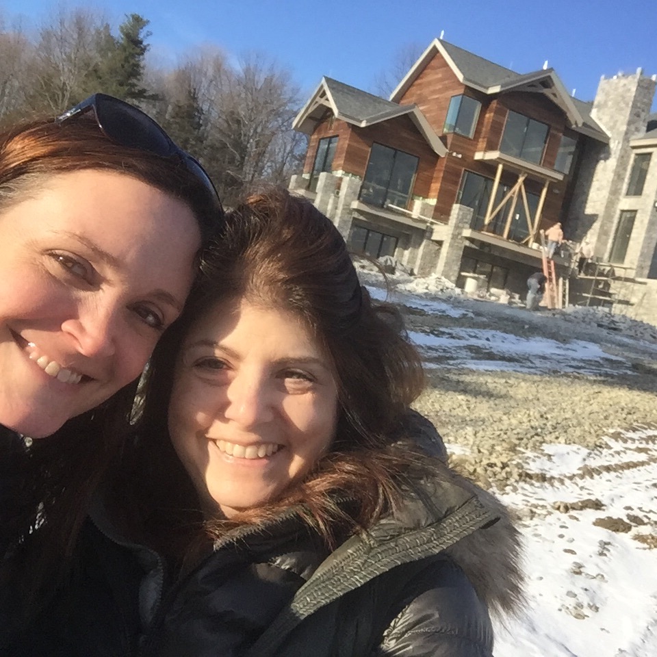 Throwback Thursday! Christine and Carol on the job site last year.