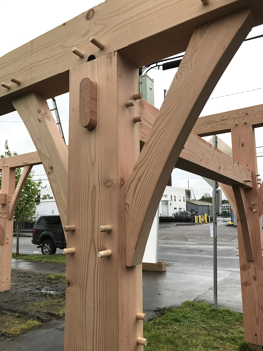 Zero nuts, bolts and screws. Just wood joinery.