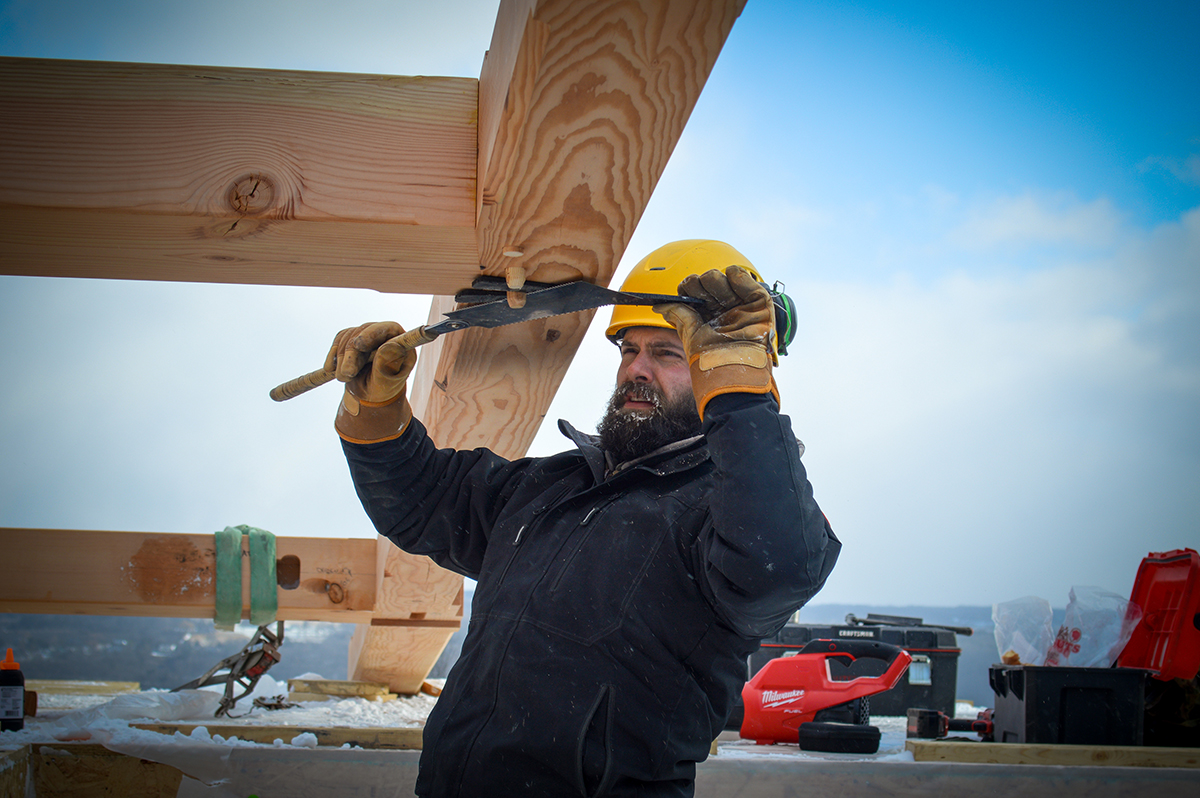 Timber Frame Home in Ithaca NY by New Energy Works