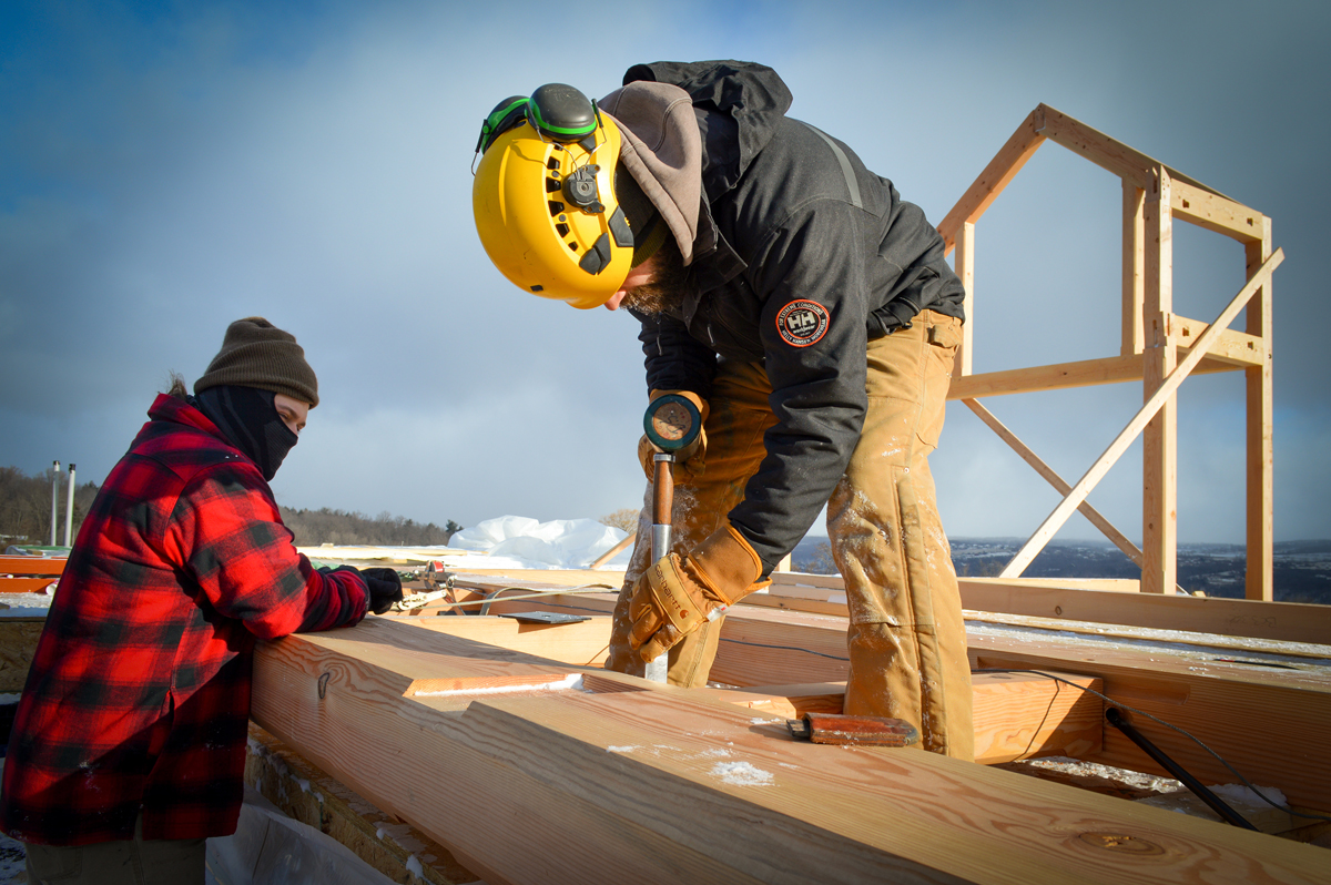 Timber Frame Home in Ithaca NY by New Energy Works