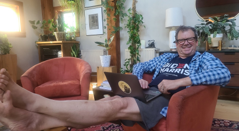 Jonathan Orpin Relaxing After Raisings with New Energy Works