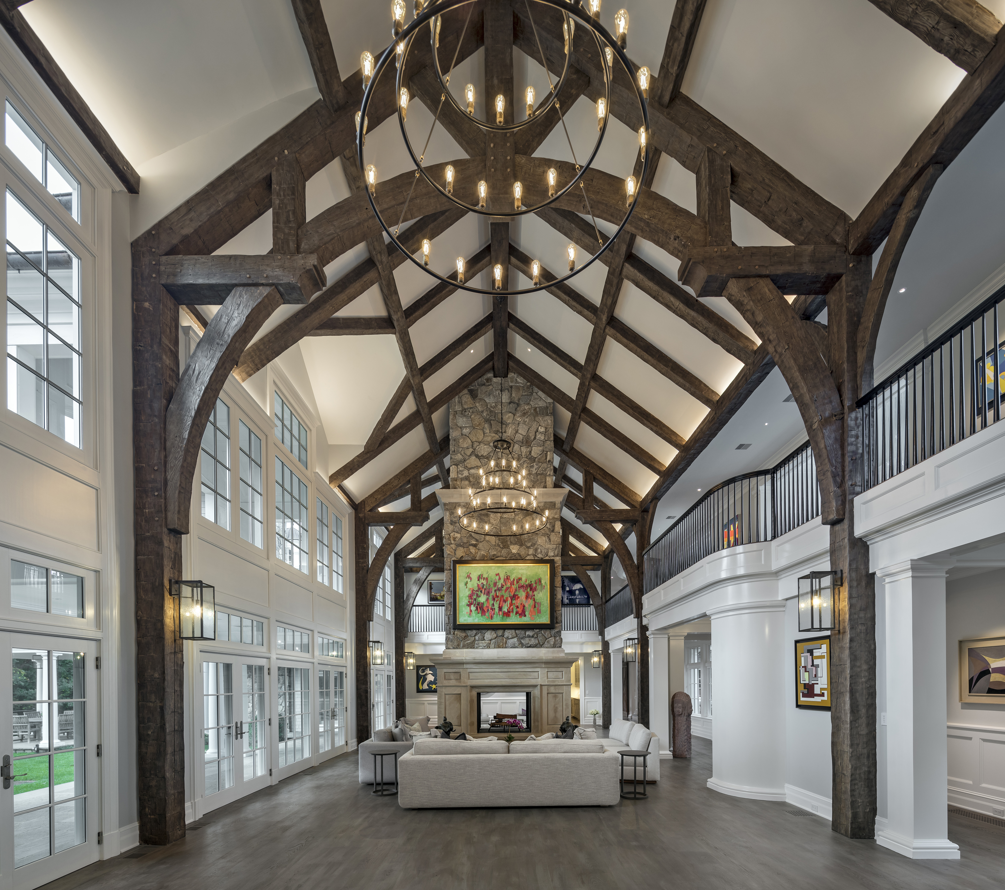 These hand-hewn Shou Sugi Ban timbers have an additional two-three coats of staining. Photo courtesy of Cardello Architects.