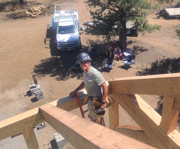 Marc S Raising a New Energy Works Timber Frame