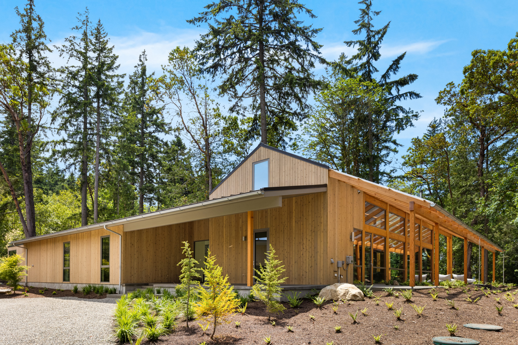 New Energy Works Timber Frame Home in Oregon