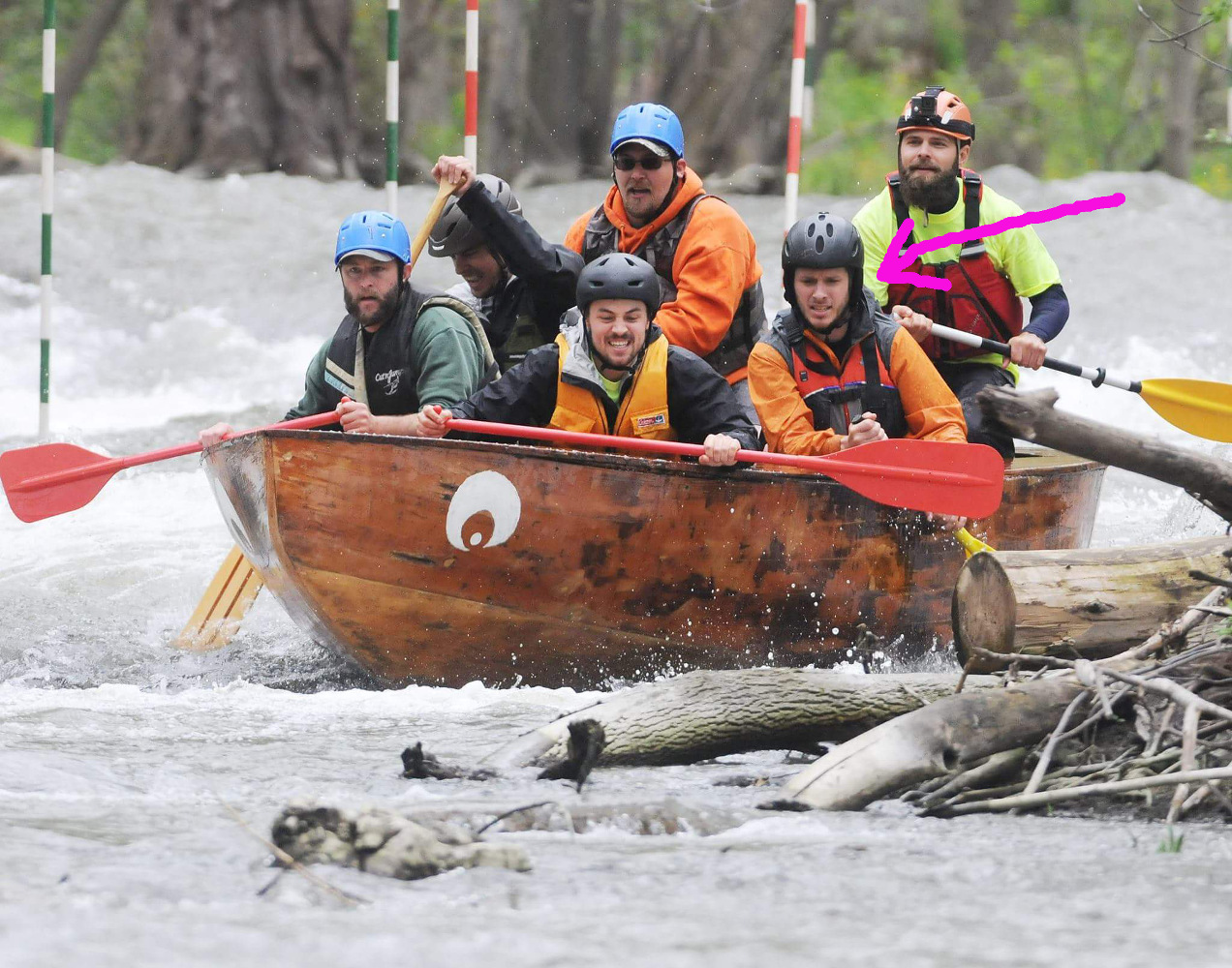 (Follow the pink arrow to Pete)