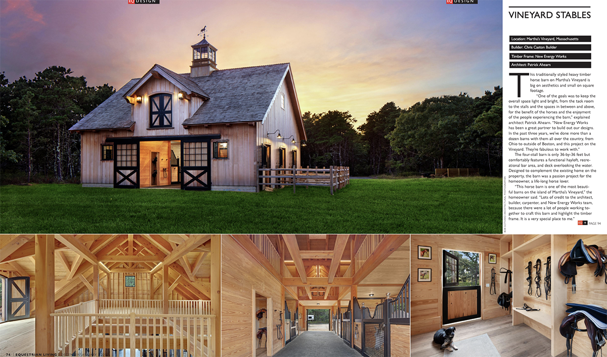 New Energy Works Timber Frame Barn in EQ Living