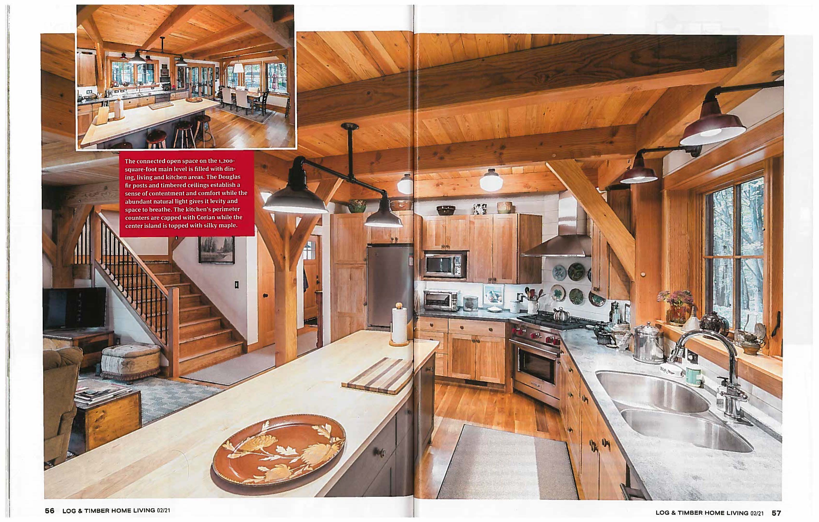 Click here for a PDF download of “Finding the Sweet Spot", Log & Timber Living Jan/Feb 2021