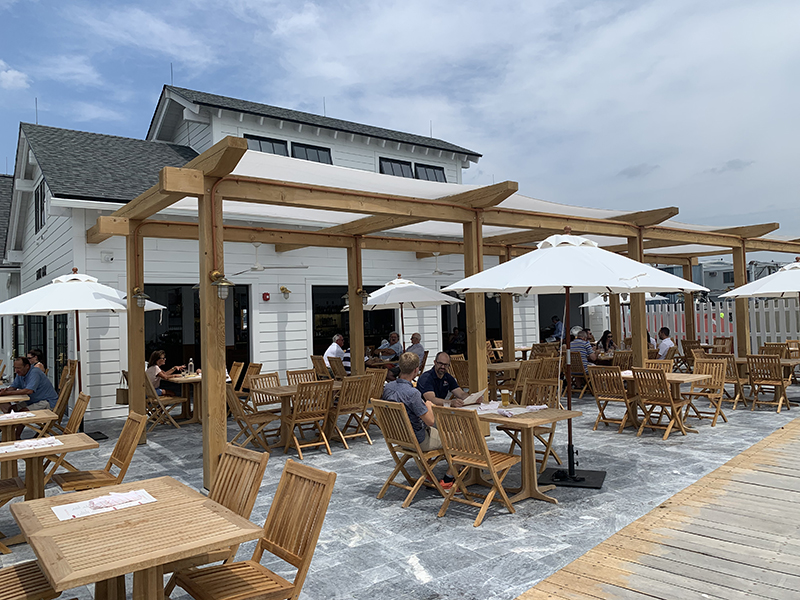 The Sand Bar at the Lake House in Canandaigua NY--Timber Frame and Enclosure by New Energy Works