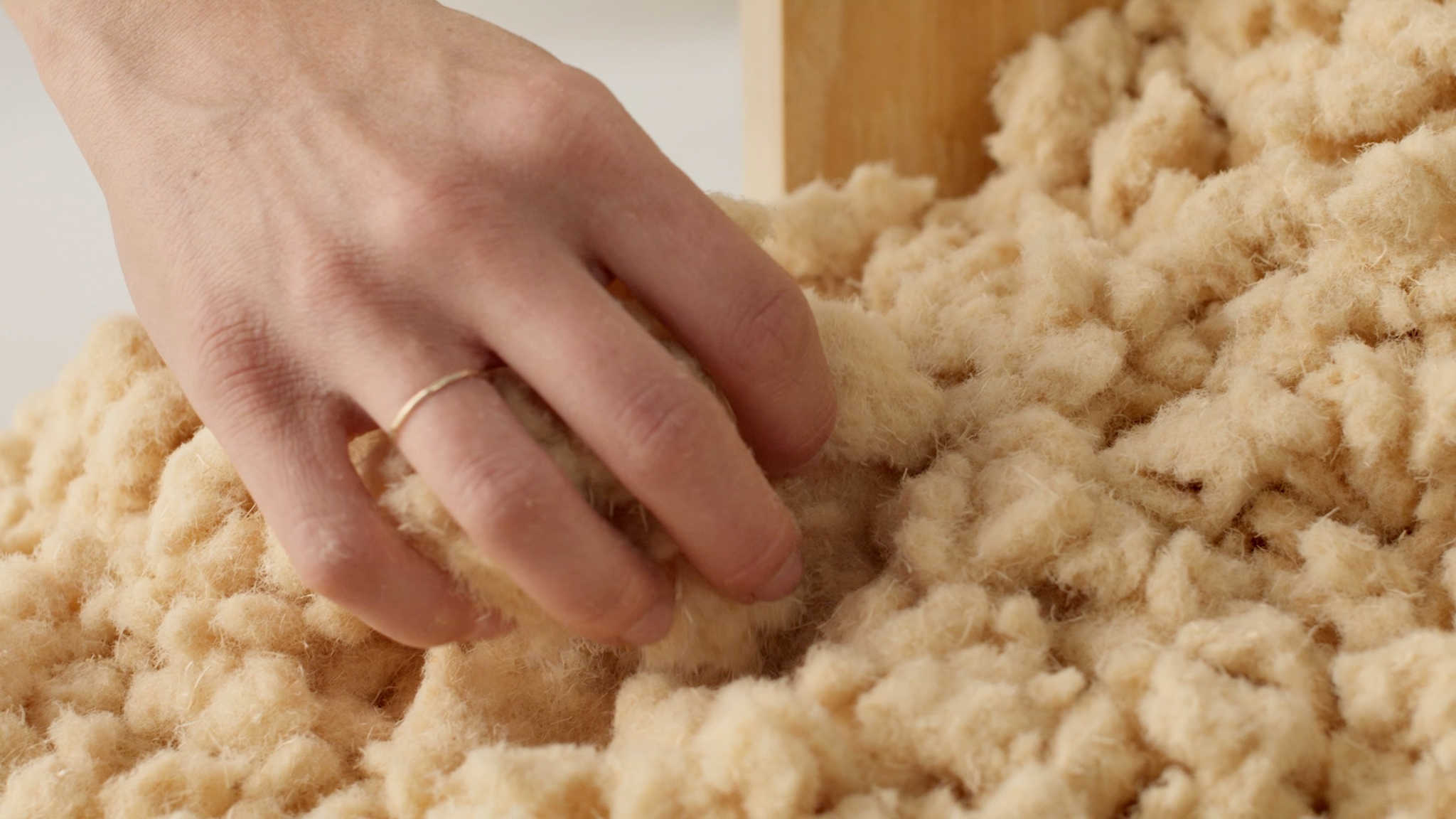 TimberFill, a loose fill insulation, can be blown in or dense packed for high performing, affordable, safe, and carbon negative coverage in attics, wall cavities, floors, and ceilings. 