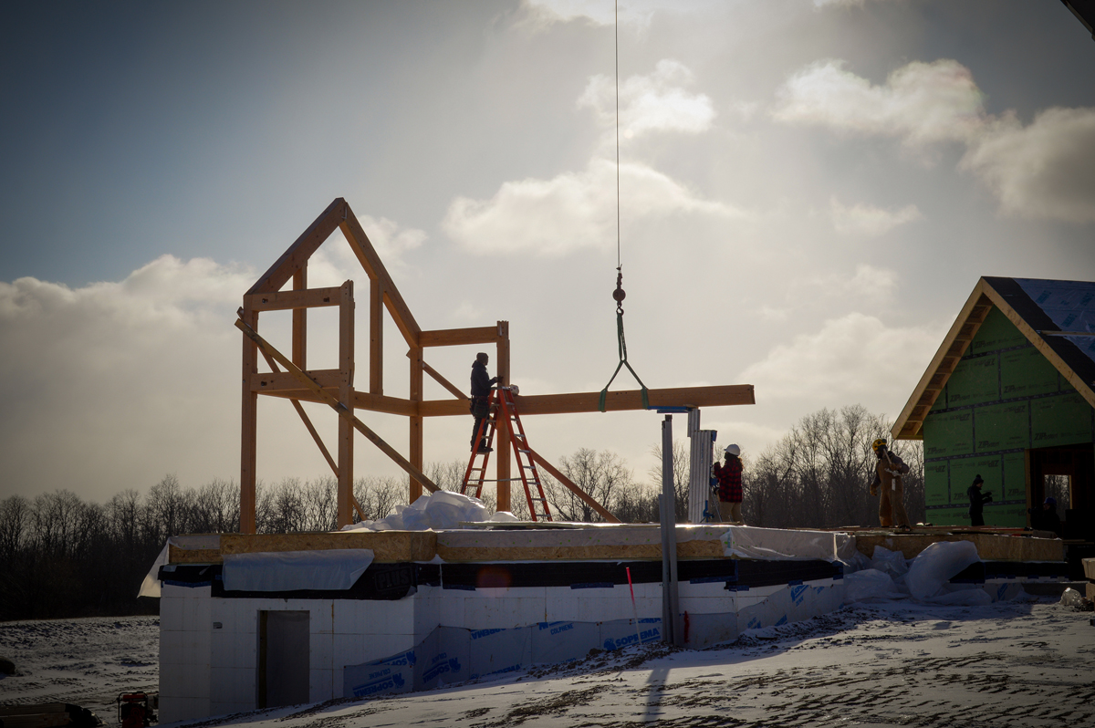 Timber Frame Home in Ithaca NY by New Energy Works