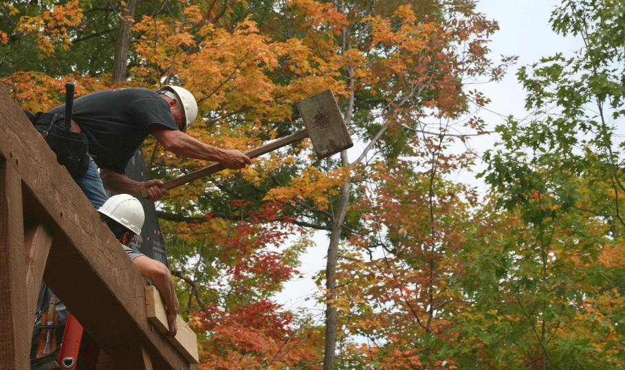 It takes some muscle to use this tool as Dave demonstrates.