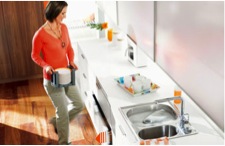 We also like Blum’s line of organizational products, finding them great for use in any kitchen or general cabinetry.