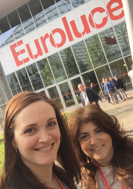 Christine and Carol enjoyed Euroluce show in Milan last year and are already thinking a return trip is needed!