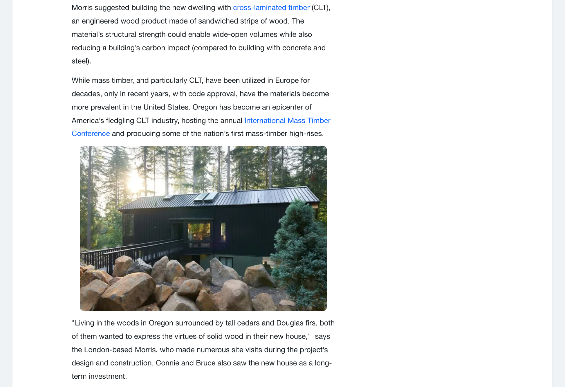 Dwell CLT house