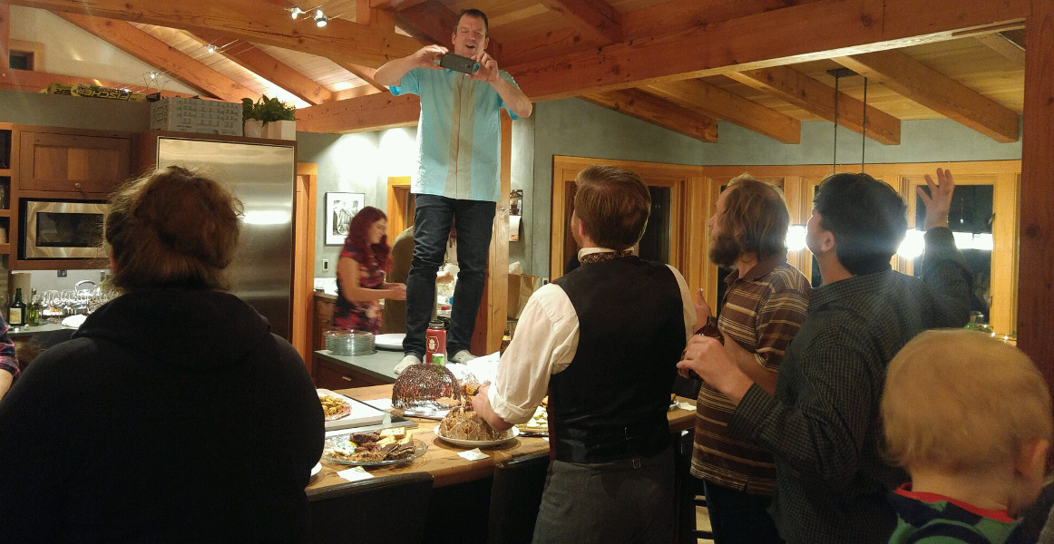 The social and food hub – and when necessary an elevated spot for a great photo op or a light bit of tap dancing!