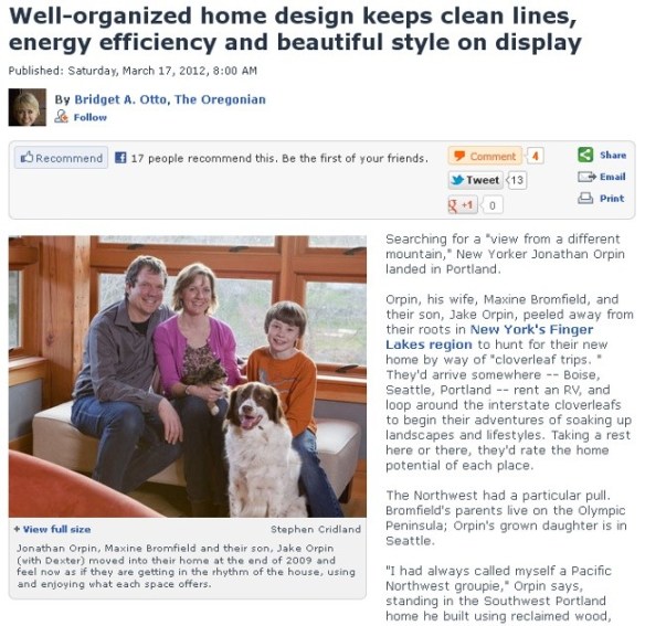 The Oregonian writes about the Vermont St Project