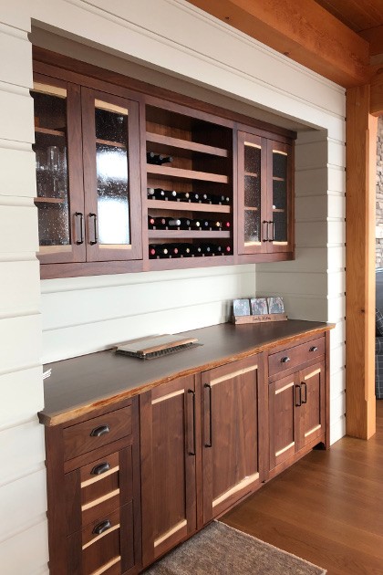 NEWwoodworks applies the same level of craftsmanship and planning to their built-ins and kitchens as they do to their fine furniture and custom doors.